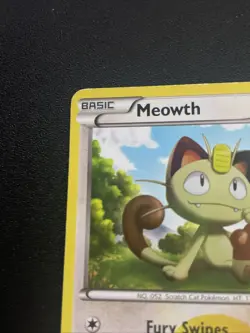 2011 Pokemon Meowth 102/101 Noble Victories Holo TCG MP - Image 3