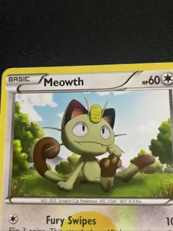 2011 Pokemon Meowth 102/101 Noble Victories Holo TCG MP - Image 4