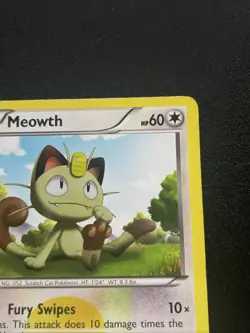 2011 Pokemon Meowth 102/101 Noble Victories Holo TCG MP - Image 5