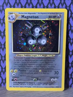 Pokemon TCG Magneton 10/64 Base Set Holo Rare English 1999 - Image 1