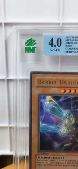 Yu-Gi-Oh! Barrel Dragon MRD-126 1st Edition Ultra Rare MNT 4.0 Graded Vintage - Image 2