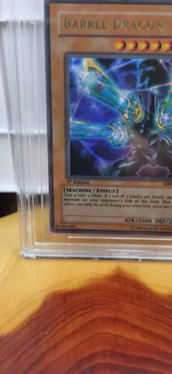 Yu-Gi-Oh! Barrel Dragon MRD-126 1st Edition Ultra Rare MNT 4.0 Graded Vintage - Image 4