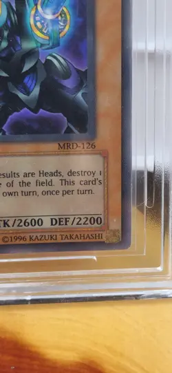 Yu-Gi-Oh! Barrel Dragon MRD-126 1st Edition Ultra Rare MNT 4.0 Graded Vintage - Image 5