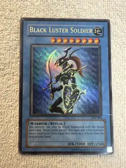 YuGiOh - Black Luster Soldier SYE-024 - Earth - Warrior/Ritual - Ultra - POOR HP - Image 1