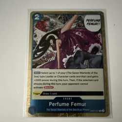 One Piece Perfume Femur OP07-057 500 Years Future Rare Foil Event Namco - Image 1
