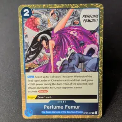 One Piece CCG Namco Perfume Femur OP07-057 500 Years Future Foil Event English - Image 1