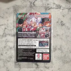 Bandai One Piece CCG Monkey.D.Luffy US Voyage Promo Full Art Holo ST01-001 - Image 2