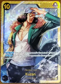 Kuzan OP02-121 One Piece TCG PRB01 Reprint SEC Secret Rare - Image 1