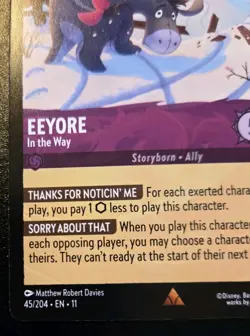 Eeyore - In The Way 45/204 Rare Winterspell Disney Lorcana TCG - Image 4