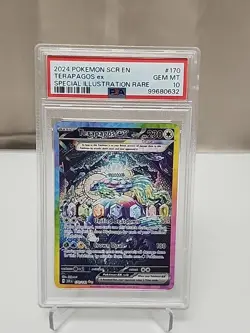 2024 POKEMON SCR EN-STELLAR CROWN SPECIAL ILLUSTRATION RARE TERAPAGOS EX PSA 10 - Image 1