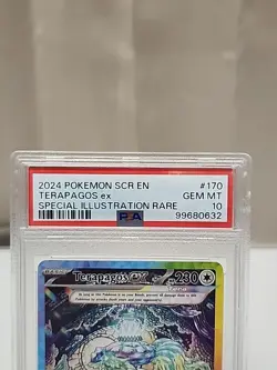 2024 POKEMON SCR EN-STELLAR CROWN SPECIAL ILLUSTRATION RARE TERAPAGOS EX PSA 10 - Image 2