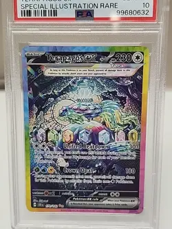 2024 POKEMON SCR EN-STELLAR CROWN SPECIAL ILLUSTRATION RARE TERAPAGOS EX PSA 10 - Image 3
