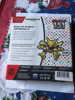 Pokemon Scarlet & Violet 151 Alakazam EX Collection Box New Factory Sealed 🔥 - Image 2
