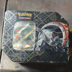 Pokemon Scarlet & Violet Paldean Fates Iron Treads EX Tin Box Promo Booster - Image 1