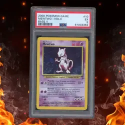 Pokemon Game MEWTWO 10/130 Holo PSA 5 - Image 1