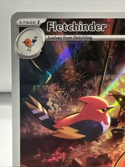 Pokemon TCG Paldea Evolved Fletchinder 199/193 Illustration Rare One Owner - Image 2