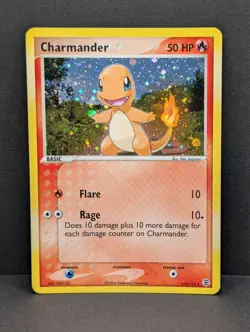 Charmander 113/112 Firered & Leafgreen Holo Secret Rare Pokemon TCG Charizard NM - Image 1