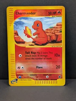 Charmander 097/165 Expedition Base Set Reverse Holo Rare Pokemon TCG Nintendo LP - Image 1