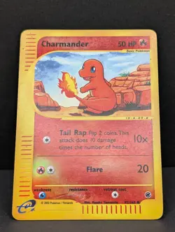 Charmander 097/165 Expedition Base Set Reverse Holo Rare Pokemon TCG Nintendo LP - Image 3