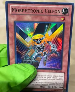 Yugioh Morphtronic Celfon TU03-EN003 Super Rare LP - Image 3