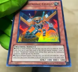 Yugioh Morphtronic Celfon TU03-EN003 Super Rare LP - Image 4