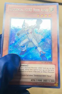 MP YUGIOH ELEMENTAL HERO NEOS ALIUS LCGX-EN028 SECRET 1ST ED - Image 3