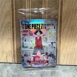 One Piece CCG Monkey D. Luffy Promo Holo Character Card US Voyage 2026 English - Image 1