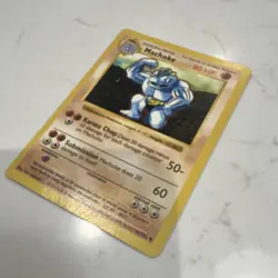 Pokemon TCG Machoke Base Set 34/102 80 HP Uncommon Stage 1 Regular English Card - Image 2