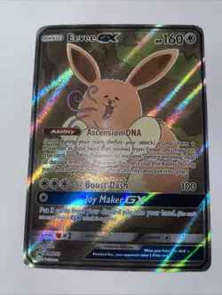 Pokemon Eevee GX TCG Full Art Promo Black Star Ultra Rare Holo Card SM233 - Image 1