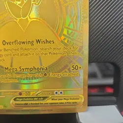 Pokemon Gold Mega Gardevoir EX Hyper Rare Card 187/132 English NM - Image 5