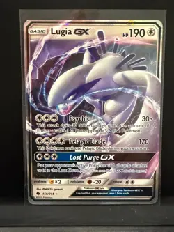 Lugia GX Ultra Rare SM Lost Thunder 159/214 Colorless Holofoil Pokemon Card - Image 1