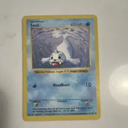 Pokemon TCG Seel Base Set Shadowless 041/102 Uncommon 60 HP Regular English Card - Image 1