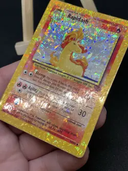 Rapidash HOLO Prism Jungle Vending Golden Sticker Rare Pokemon Card Vintage 90's - Image 3