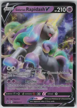 Galarian Rapidash V Promo SWSH: Sword & Shield Promo Cards SWSH111 NM - Image 1