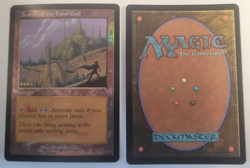 TEMPLE OF THE FALSE GOD 30th Anniversary Edition MTG promo foil 2003 retro - Image 1