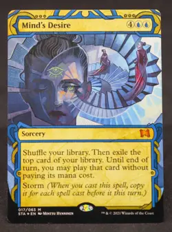MIND'S DESIRE Foil Etched 017/063 Mythic Strixhaven MTG - Image 1