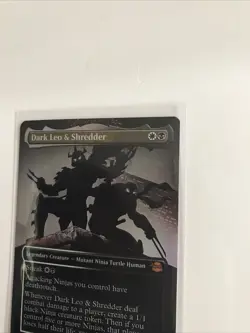 Dark Leo & Shredder (Borderless) Teenage Mutant Ninja Turtles Foil - Image 2