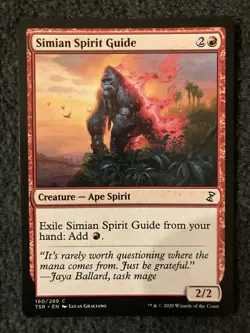 Magic The Gathering MTG - Simian Spirit Guide - Time Spiral Remastered - Image 1