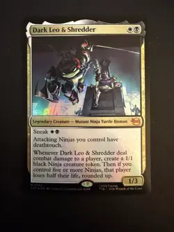 1x MTG Dark Leo & Shredder TMT #142 NM - Image 1