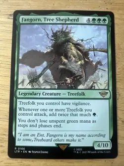 MTG Lord of the Rings #166 Fangorn, Tree Shepherd Rare Legendary Creature - Image 1