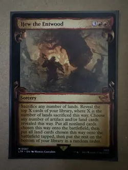 Hew the Entwood SCROLL MYTHIC Lord of the Rings LTR MTG Magic Gathering NEW - Image 1