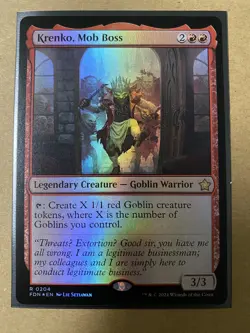 Krenko, Mob Boss FOIL RARE Foundations MTG FDN Magic The Gathering NEW - Image 1