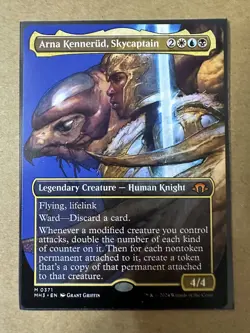 Arna Kennerud, Skycaptain BORDERLESS MYTHIC Modern Horizons 3 MTG MH3 Magic NEW - Image 1