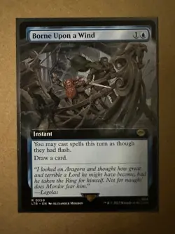 Borne Upon a Wind EXTENDED Lord of the Rings LTR MTG Magic The Gathering * NEW * - Image 1