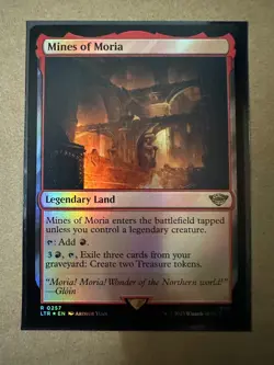 Mines of Moria FOIL RARE Lord of the Rings LTC MTG Magic The Gathering * NEW * - Image 1