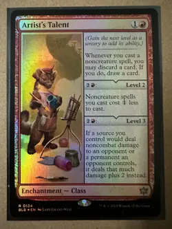 Artist's Talent FOIL RARE Bloomburrow BLB MTG Magic The Gathering NEW - Image 1