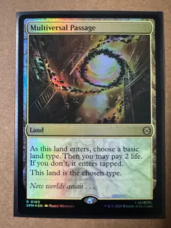 Multiversal Passage FOIL RARE Marvel's Spider-Man SPM MTG Magic Gathering NEW - Image 1
