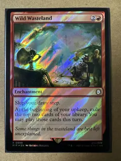 Wild Wasteland SURGE FOIL RARE Fallout Universes Beyond PIP MTG Magic Gathering - Image 1
