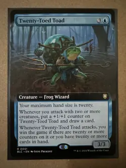 Twenty-Toed Toad EXTENDED RARE Bloomburrow Commander BLC MTG Magic Gathering NEW - Image 1