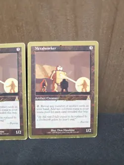 3x Play Set Metalworker 135 Vintage Non-Foil HP Gold Border 2000 Gold Worlds MTG - Image 2